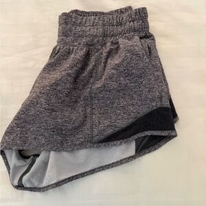 Women’s Lululemon Gray and Black Athletic Shorts